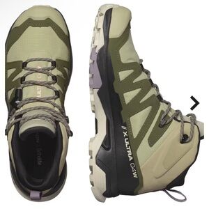 Salomon X Ultra 4 Mid GORE-TEX Hiking Boots for Ladies - Color Alfalfa - 10M NEW